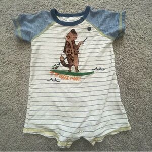 Mud Pie Baby Boy Dog One Piece Size 9-12m
